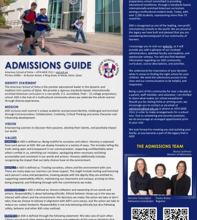 Admissions Guide